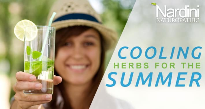 Top 6 Herbs To Help Keep You Cool In The Summer | Girl holding a drink in her hand | Dr. Pat Nardini | Toronto Naturopath